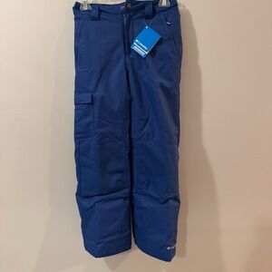 Columbia Boys Youth Bugaboo Blue Cargo Snow Pants M (10) NWT
